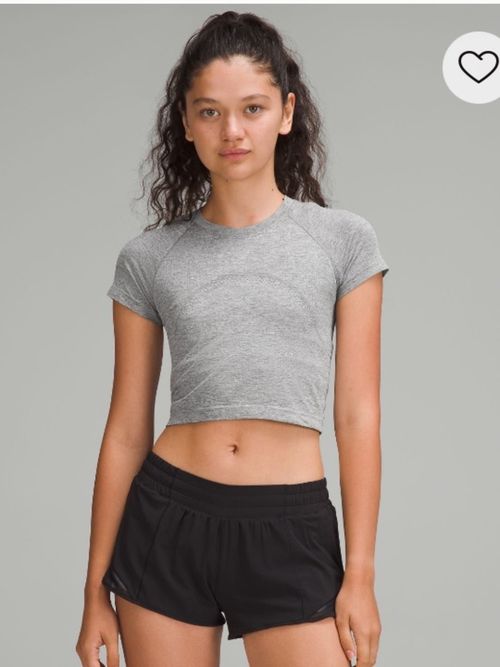 Lululemon Swiftly Tech Cropped Short-Sleeve Shirt 2.0 | size 8